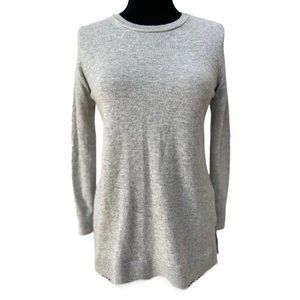 Banana Republic Cashmere Blend Tunic Gray Sweater